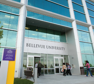 Front of Bellevue University Campus